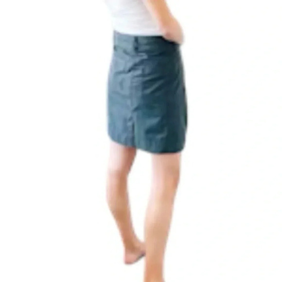 ATHLETA Sirrus Gray Wool Blend Mini Skirt Inner drawstring Women’s Size 6 - Picture 2 of 13